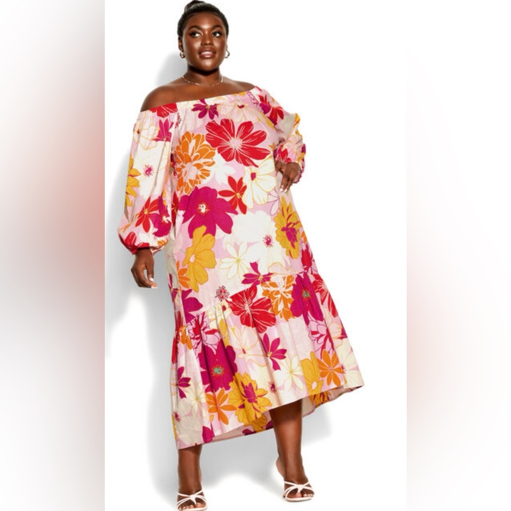 City Chic Pretty Pop Dress